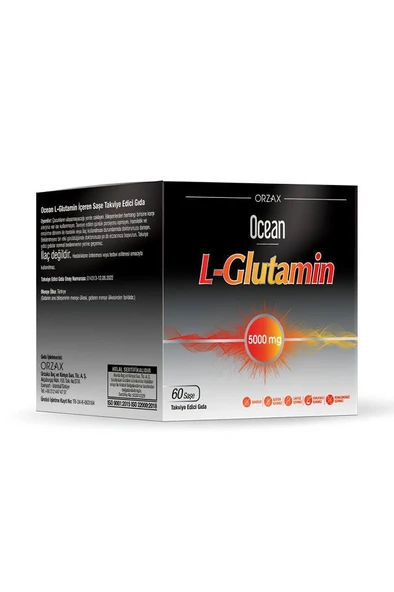 Ocean L-Glutamin 5000 mg 60 Saşe ürün görseli 1