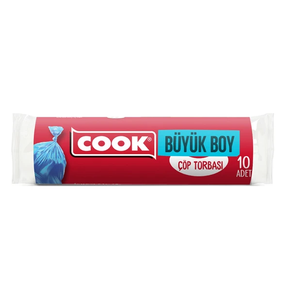 Cook Kokusuz Büyük Boy Çöp Torbası 65X80 cm 25 Paket x 10 Lu Rulo ürün görseli 1