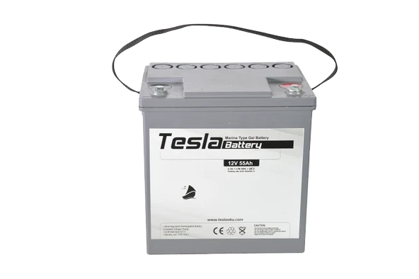 TESLA 12V 55AH MARİN JEL AKÜ (YENİ ÜRETİM) ürün görseli 1