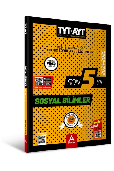 Son 5 Yıl AYT-TYT Sosyal Bilimler Çıkmış Sorular 2021-2025 ürün görseli 1