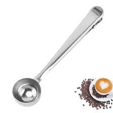 KYR-5224 KLİPSLİ KAHVE ÖLÇÜM KAŞIĞI GÜMÜŞ ürün görseli 1