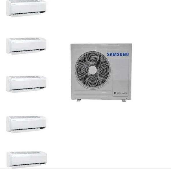 18+12+12+9+9 Iç 10 Kw Dış Ünite A 10000 BTU 1+5 Multi Inverter Duvar Tipi Klima ürün görseli 1