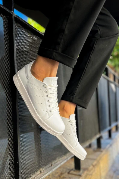Erkek Beyaz Sneaker Ayakkabı ürün görseli 1