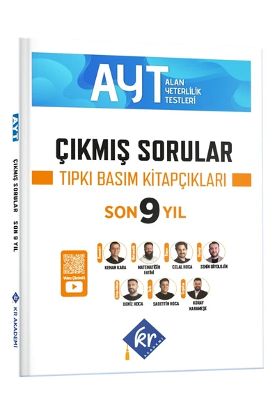 AYT Çıkmış Sorular Son 9 Yıl Tıpkı Basım Kitapçıkları KR Akademi Yayınları ürün görseli 1