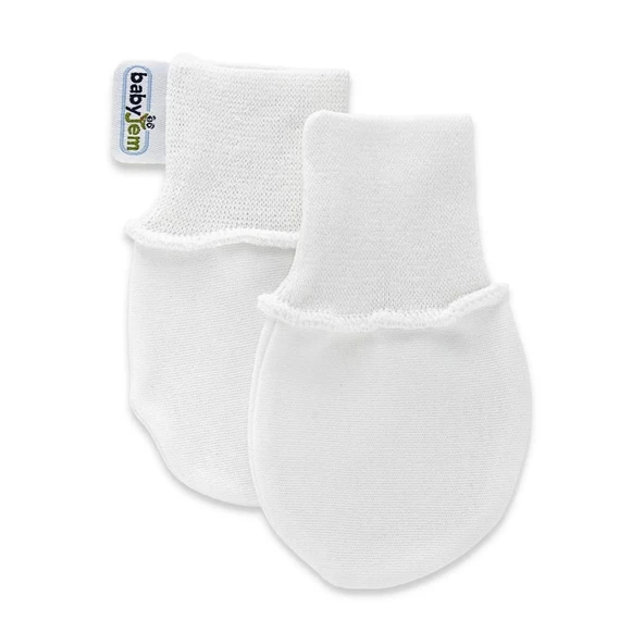 Mey İthalat®  Yenidoğan Bebek Eldiveni 398 Beyaz ürün görseli 1