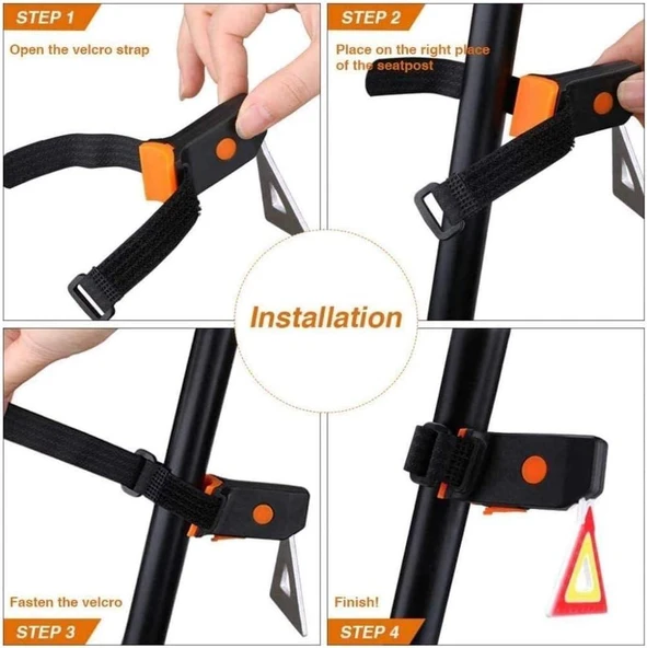 Bisklet Stop Lamba Reflektörlü Çakarlı - Resim 3