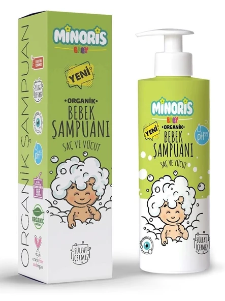 Mey İthalat® Baby Organik Bebek Saç ve Vücut Şampuanı 400 ml ürün görseli 1