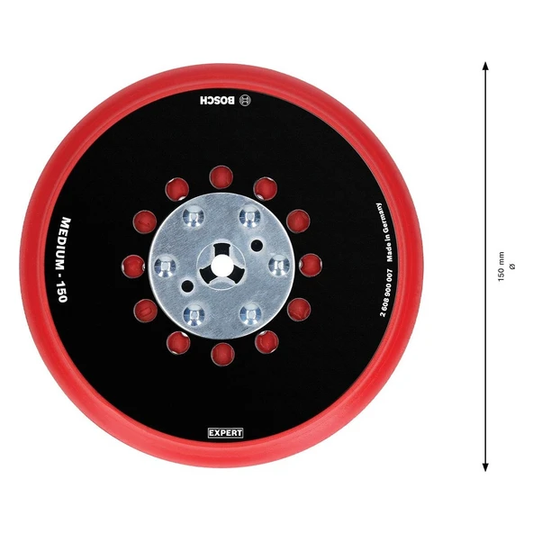 EXP Multihole Zımpara Tabanı Universal 150mm, Orta - Resim 3