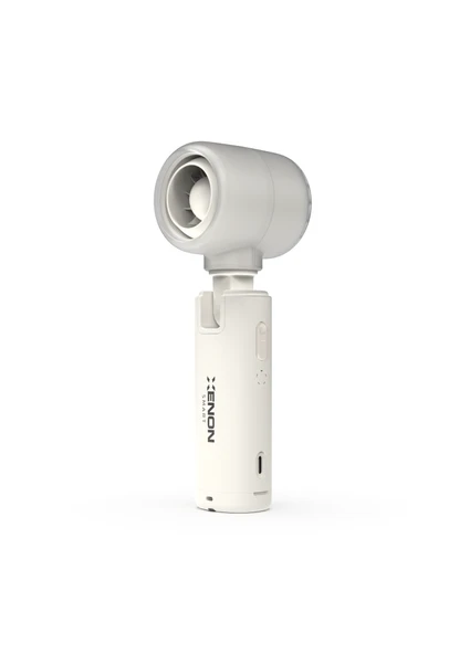 Xenon Smart Taşınabilir Şarjlı 5 Kademeli El Fanı 7 Saat Kullanım 14000 RPM Sessiz Mini Vantilatör Beyaz X6101 ürün görseli 1