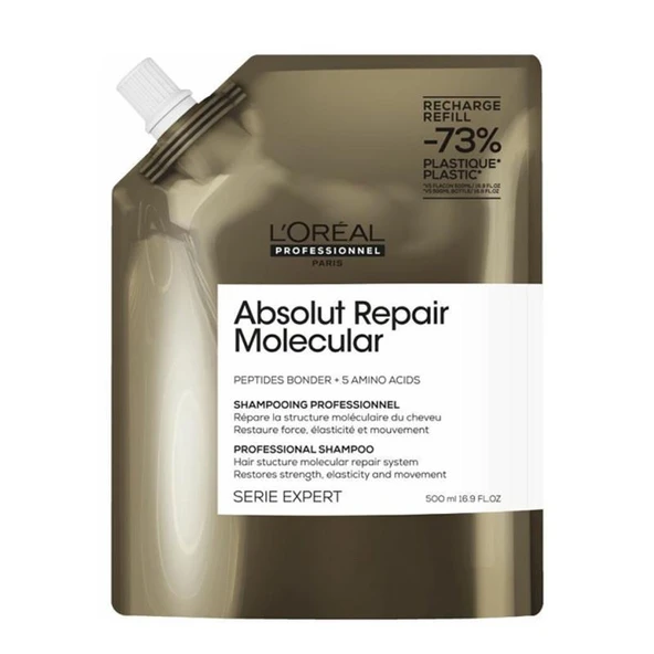 Loreal Professionnel Serie Expert Absolut Repair Molecular Yıpranmış Saçlar Arındırıcı Şampuan Refill 500ML ürün görseli 1