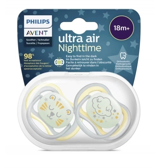 Mey İthalat®   Ultra Air Gece Emziği 18+ Ay ürün görseli 1