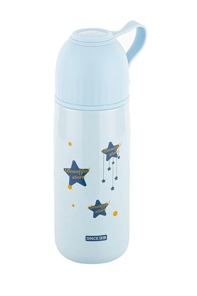 Tantitoni Okadı Mavi Desenli Paslanmaz Çelik Termos 300ml ürün görseli 1