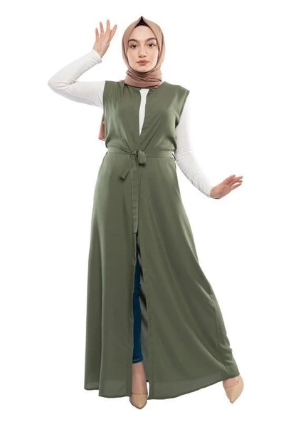 Moda Çizgi Yakalı Yelek ürün görseli 1