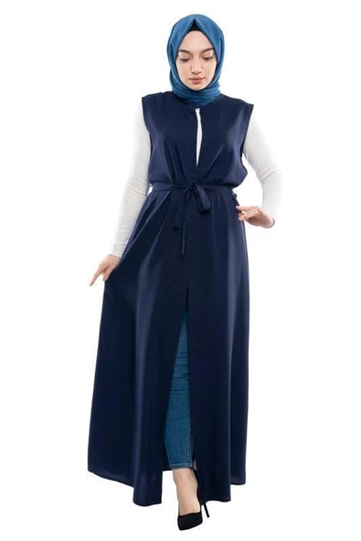 Moda Çizgi Yakalı Yelek - Resim 2