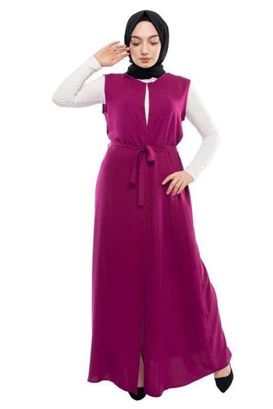 Moda Çizgi Yakalı Yelek ürün görseli 1