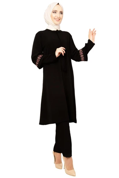 Moda Çizgi Desenli Tunik - Resim 3