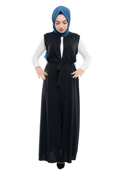 Moda Çizgi Yakalı Yelek - Resim 2