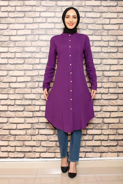 Moda Çizgi Desenli Tunik ürün görseli 1