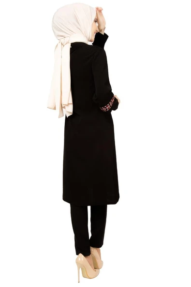 Moda Çizgi Desenli Tunik - Resim 4
