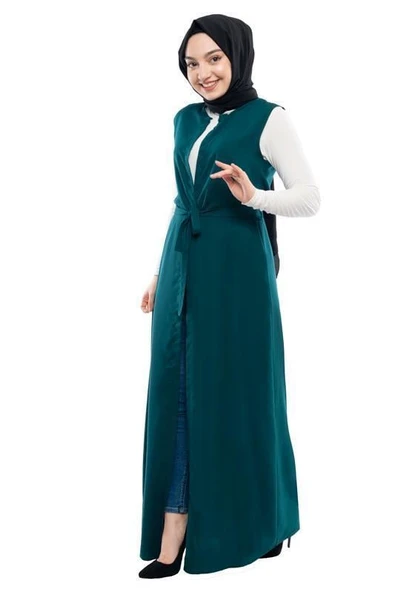 Moda Çizgi Yakalı Yelek - Resim 2