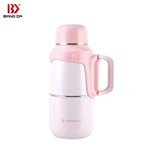 Tantitoni Pembe Askılı Ve Tutacaklı Paslanmaz Çelik Termos 800ml ürün görseli 1