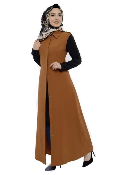 Moda Çizgi Yakalı Yelek - Resim 3