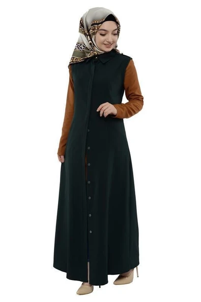 Moda Çizgi Yakalı Yelek - Resim 2