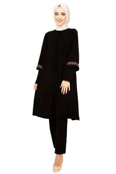 Moda Çizgi Desenli Tunik - Resim 2
