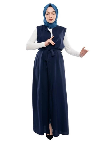 Moda Çizgi Yakalı Yelek ürün görseli 1