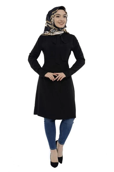 Moda Çizgi Desenli Tunik ürün görseli 1