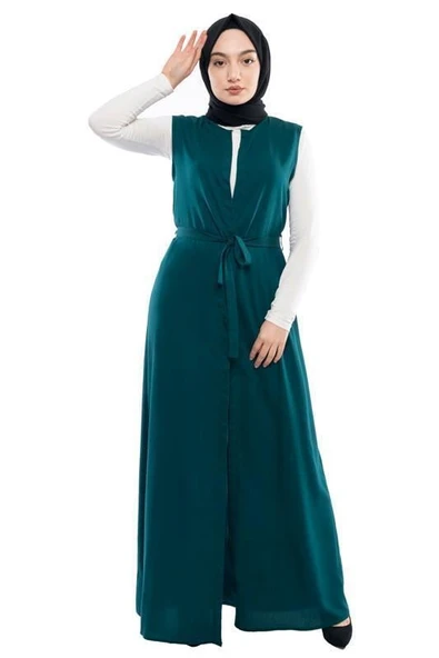 Moda Çizgi Yakalı Yelek ürün görseli 1