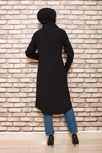 Moda Çizgi Desenli Tunik - Resim 4