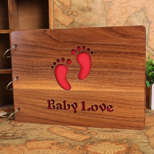 Ahşap Baby Love Albüm ürün görseli 1