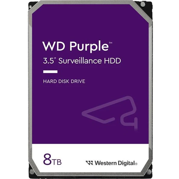 Western Digital Purple WD85PURZ SATA 3.0 5460 RPM 3.5" 8 TB Harddisk ürün görseli 1