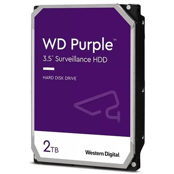 Western Digital Purple WD23PURZ SATA 3.0 5400 RPM 3.5" 2 TB Harddisk ürün görseli 1