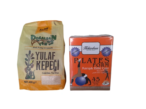 Doğalsan yulaf kepeği 400 gr +plates form karışık bitki çayı 40 süzen poşet avantajlı diyet seti ürün görseli 1