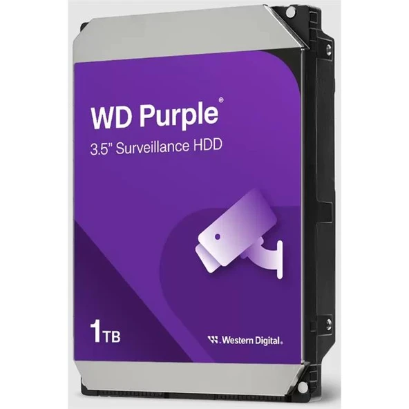 Western Digital Purple WD11PURZ SATA 3.0 5400 RPM 3.5" 1 TB Harddisk ürün görseli 1