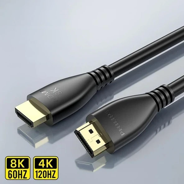 Philips 2 Metre 8K-60HZ 4K-120HZ V2.1 HDMI Görüntü Kablosu ürün görseli 1