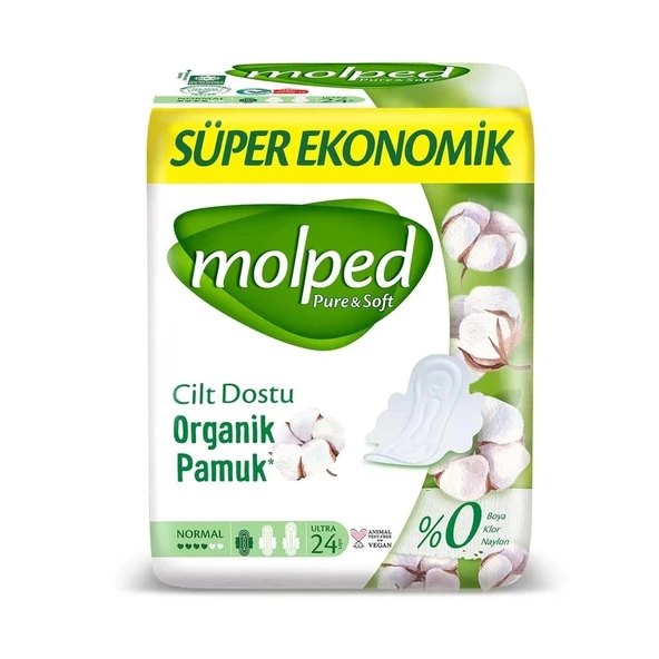 Mey İthalat®   Pure&Soft Normal Ped Süper Eko 24 Adet ürün görseli 1