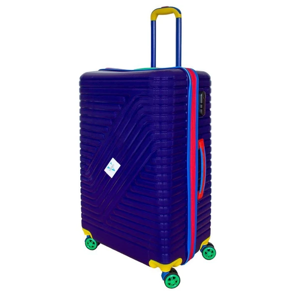 Vayomy Colors PP Line Büyük Boy Mor Valiz KIRILMAZ 2 Yıl Garantili ürün görseli 1