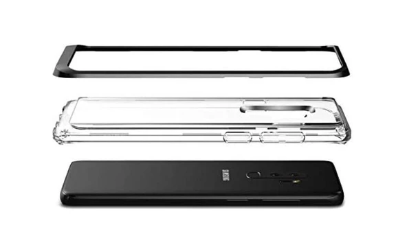 VRS Design Crystal Bumper Samsung Galaxy S9 Metal Black Kılıf ürün görseli 1