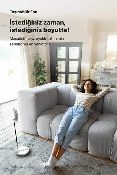 PTTAVM: Xenon Smart Taşınabilir Şarjlı Vantilatör 24 Saat Kullanım