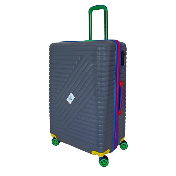 Vayomy Colors PP Line Orta Boy Gri Valiz KIRILMAZ 2 Yıl Garantili ürün görseli 1