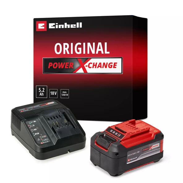 Einhell PXC Akü Ve Şarj Aleti 18V 5.2AH 4512147 ürün görseli 1