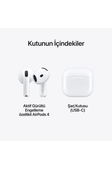 Apple AirPods 4 Bluetooth Kulaklık MXP93TU/A VİTRİN - Resim 3