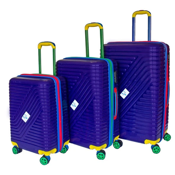 Vayomy Colors PP Line Kabin Boy Mor Valiz KIRILMAZ 2 Yıl Garantili ürün görseli 1