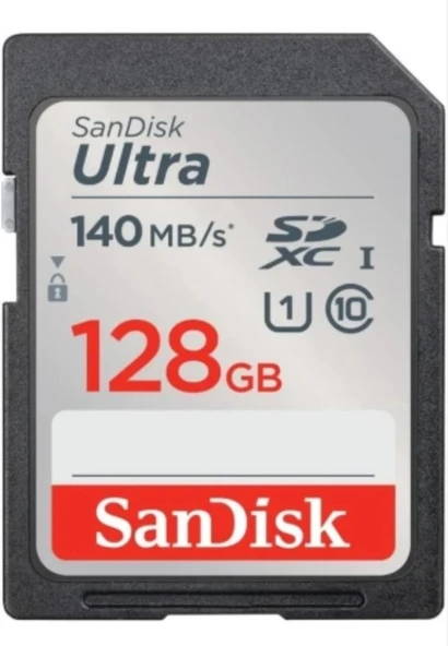Sandisk Ultra 128gb 140mb/s Sdhc/sdxc Class 10 Uhs-ı Hafıza Kartı Sdsdunb-128g-gn6ın KUTUSU AÇIK SIFIR ürün görseli 1