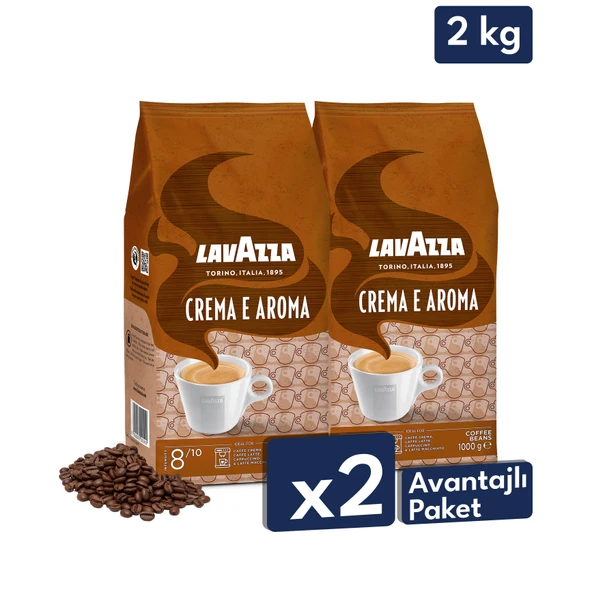 Crema E Aroma Espresso Çekirdek Kahve 2'li Avantajlı Paket ürün görseli 1
