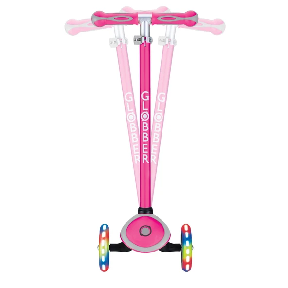 Globber Primo Plus Işıklı Scooter - Pembe - Resim 7