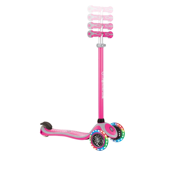 Globber Primo Plus Işıklı Scooter - Pembe - Resim 4